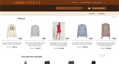 Desktop Screenshot of jordatextil.com